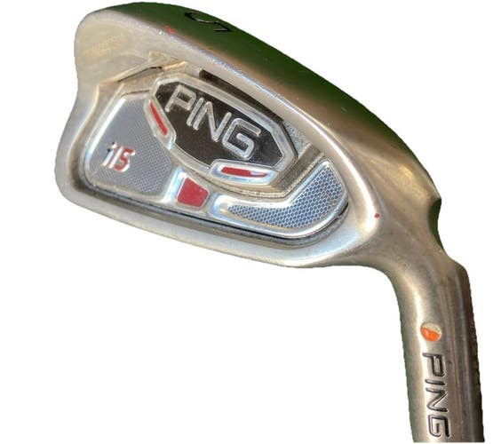 Ping i15 5 Iron Orange Dot 2* Flat RH Men's Stiff Steel 37.75" Nice Factory Grip