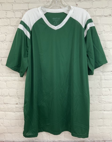 High Five 65378 Adult's 100% Polyester Soccer Jersey Green White XXL 2XL