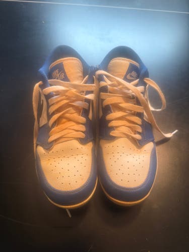 Blue Men's Size M 8.0 (W 9.0) Adult Nike Air Jordan Low Top Molded Cleats (Used)