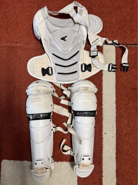 Easton Jen Schro The Very Best Catcher's Leg Guards and Chest Protector (Used)
