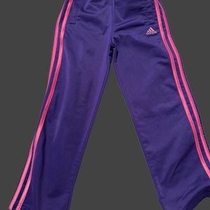 Purple Medium/Large Girls Adidas Pants (Used)