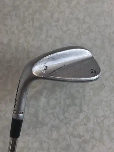 LH TaylorMade Milled Grind MG3 Chrome 54*11 SB Sand Wedge Stiff Flex Steel Shaft