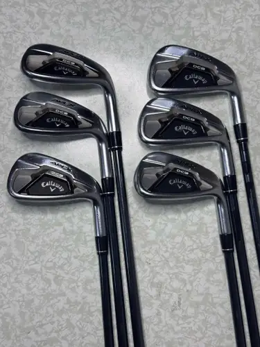 Callaway Apex DCB 21 Iron Set 6-PW+AW Dart Recoil F2 Graphite Senior A-Flex RH
