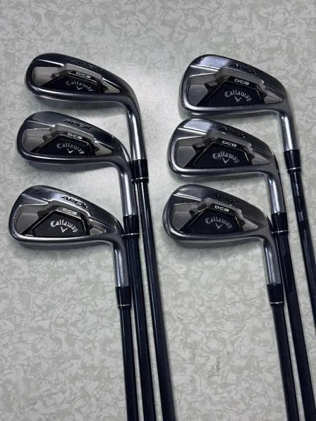 Callaway Apex DCB 21 Iron Set 6-PW+AW Dart Recoil F2 Graphite Senior A-Flex RH