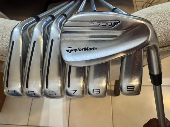 Taylormade P790 2019 Iron Set 4-Pw KBS Tour C Taper 120g Stiff Flex Shafts