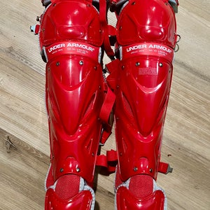 Intermediate Under Armour Catcher's Leg Guards (New)