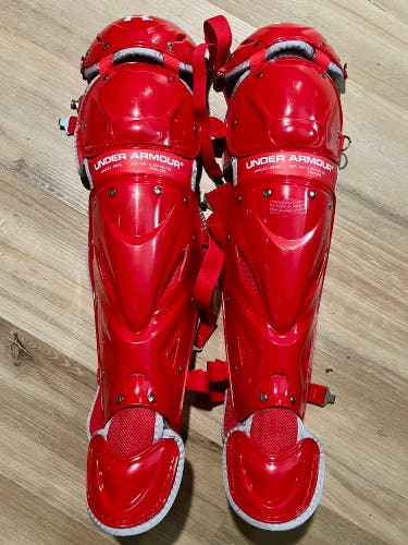 Intermediate Under Armour Catcher's Leg Guards (New)