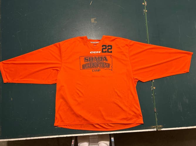 Orange Goalie Cut Adult Unisex CCM Jersey (Used)