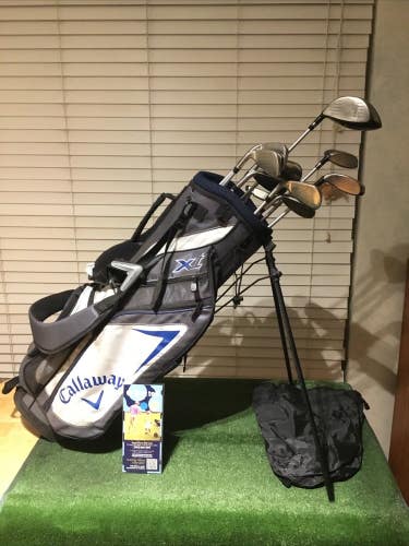 Callaway Juniors XT Full Set (D, FW, HY, 6-PW-SW, Putter) Graphite & Stand Bag