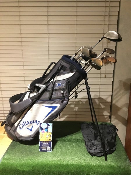 Callaway Juniors XT Full Set (D, FW, HY, 6-PW-SW, Putter) Graphite & Stand Bag
