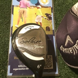 Callaway Ladies Solaire Gems 6 Hybrid 45g Graphite Shaft (38.25) Needs New Grip