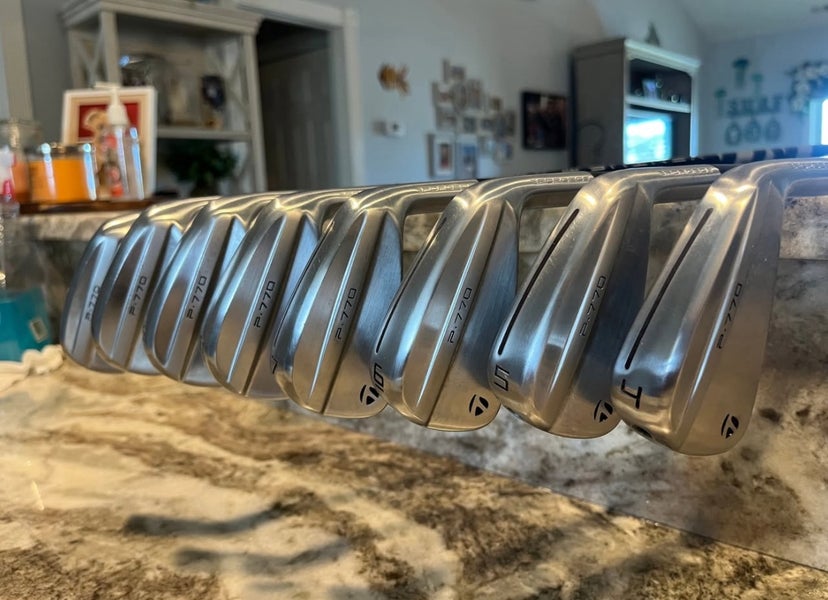 Men's TaylorMade P770 Right Handed Iron Set Regular Flex (8 Clubs) #4 - #9, PW, GW Steel Shaft