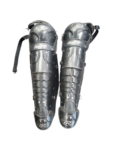 Used Rawlings 5DCW Catchers Leg Guards Black Adult 11863-S000023900