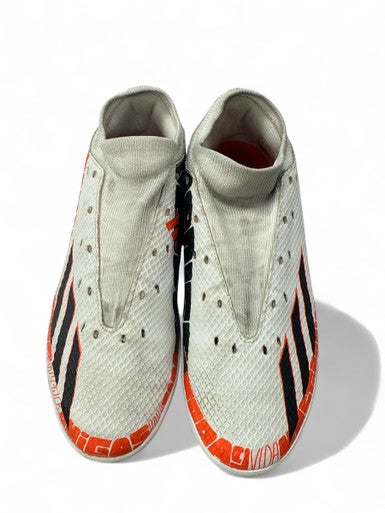 Used Adidas Soccer Indoor Shoes Red And White Senior 5 11863-S000023940