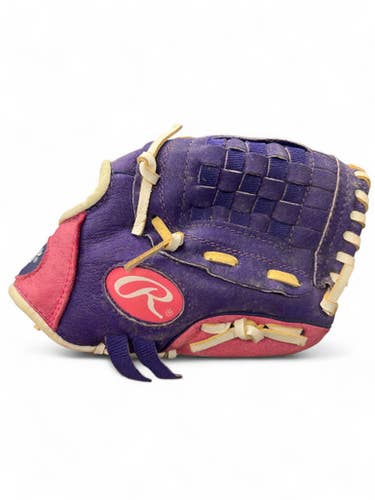 Used Rawlings HFP10PPW 10IN BB/SB Glove RH Throw Purple And Pink 10" 11863-S000023980