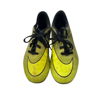 Used Nike Soccer Cleats Black And Neon Green Youth 06.0 11863-S000023995
