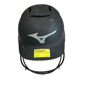 Used Mizuno F6-BT Batting Helmet w/Mask Black One Size 11613-S000168458