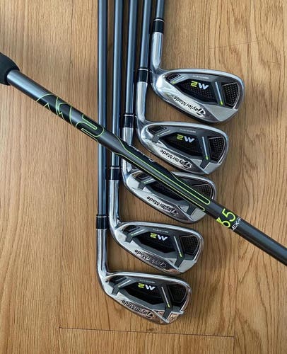 Men's TaylorMade M2 Right Handed Iron Set Regular Flex, Graphite Shaft