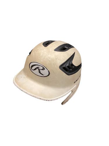 Used Rawlings BASEBALL HELMET Batting Helmet No Mask White SM 11884-S000053124
