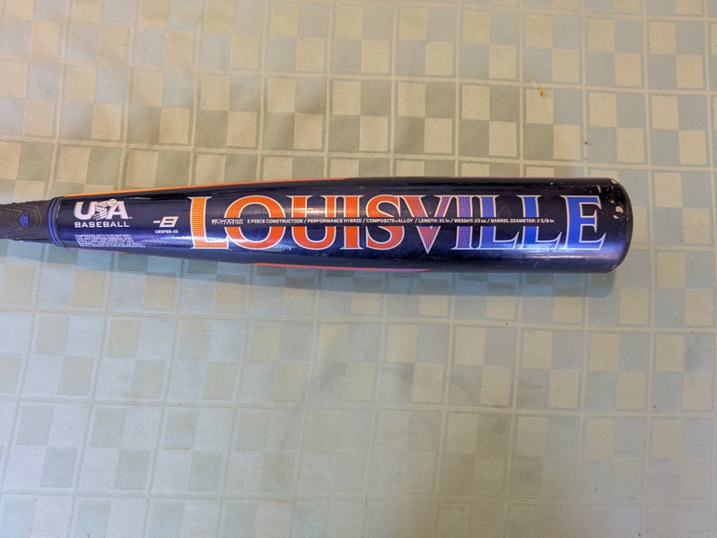 2025 Louisville Slugger Select PWR Composite USABat Certified Bat (-8) 23 oz 31" (Used)