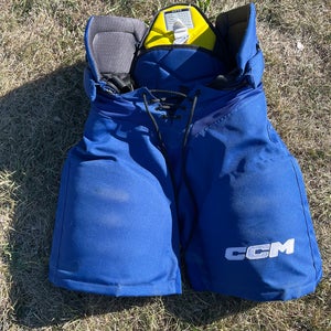 Blue Senior Small CCM HPTK Hockey Pants (Used)