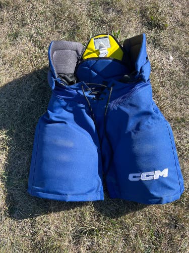 Blue Senior Small CCM HPTK Hockey Pants (Used)