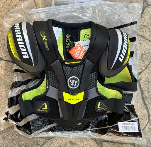 XS Senior Warrior Alpha QX Pro Shoulder Pads (New)