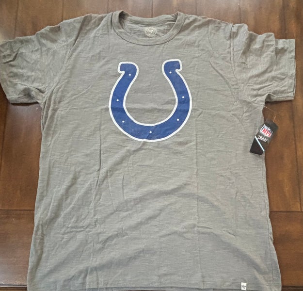 Indianapolis Colts 47 Brand Gray T Shirt Adult XL- New With Tags