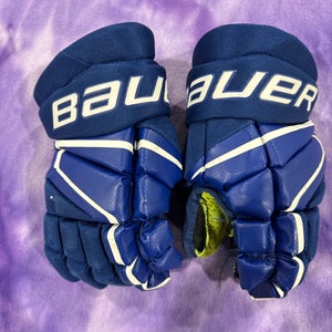 Blue Junior Bauer Vapor 3X Gloves 11" (Used)