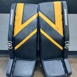 Black 26+1 JR Warrior Ritual G6 E+ Goalie Leg Pads (Used)