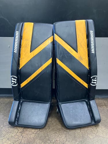 Black 26+1 JR Warrior Ritual G6 E+ Goalie Leg Pads (Used)