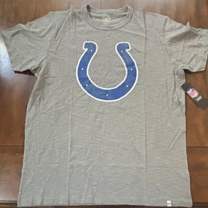 Indianapolis Colts 47 Brand Gray T Shirt Adult Large- New With Tags