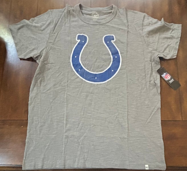Indianapolis Colts 47 Brand Gray T Shirt Adult Large- New With Tags