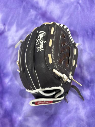 Black Rawlings Highlight RH Softball Glove 12.5" (Used)