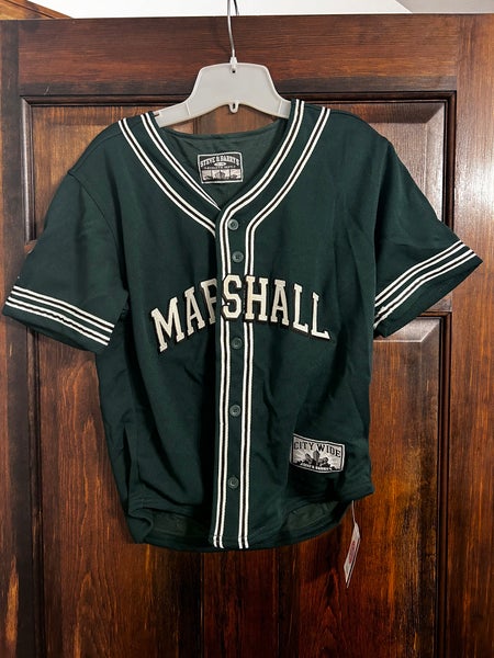 NEW WITH TAGS MARSHALL THUNDERING HERD  BASEBALL  JERSEY SIZE 14-16