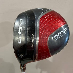 Used Men's Cobra AMP Cell Red Left Handed Driver | Stiff Flex | Fujikura Fuel Graphite Shaft