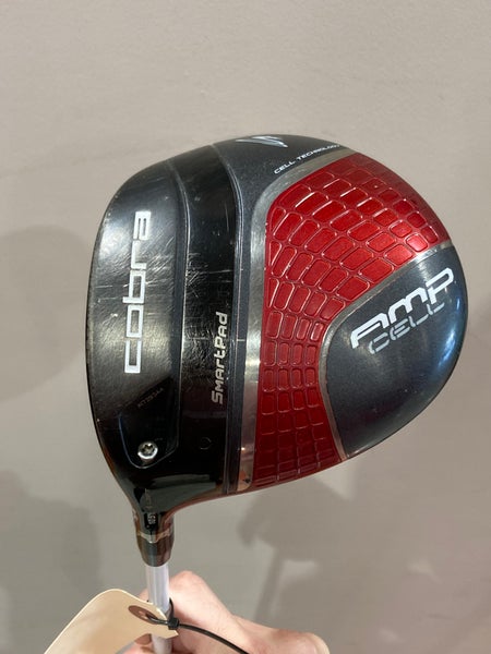 Used Men's Cobra AMP Cell Red Right Handed Driver | Stiff Flex | Fujikura Fuel Graphite Shaft