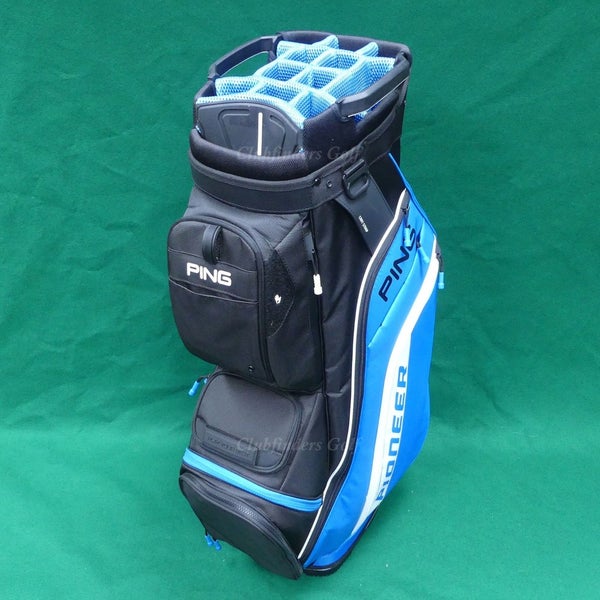 Ping 2022 Pioneer Royal / Black 14-Way Golf Cart Bag w/ Raincover
