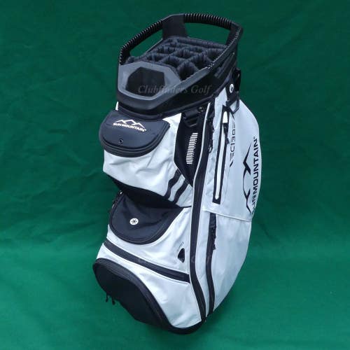 Sun Mountain 2025 C-130 Black/White 14-Way Golf Cart Bag w/ Raincover