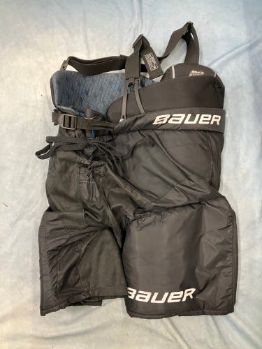 Black Senior Medium Bauer X Hockey Pants (Used)