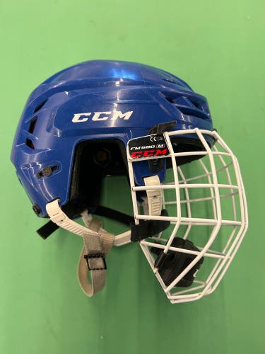 Blue Medium CCM Tacks 710 Helmet (Used)