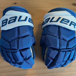 Bauer Supreme Ultrasonic Gloves 13" Colorado Avalanche Pro Stock