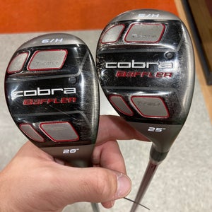 Used Men's Cobra Baffler Right Handed Hybrid Combo Set | 5H & 6H | R Flex | Graphite Shafts