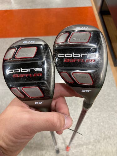 Used Men's Cobra Baffler Right Handed Hybrid Combo Set | 5H & 6H | R Flex | Graphite Shafts