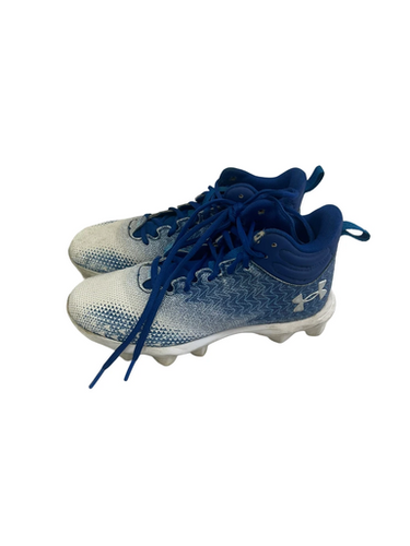 Used Under Armour SPOTLIGHT FRANCHISE Jr FB Cleats Royal Blue Junior 04 11692-S000141826