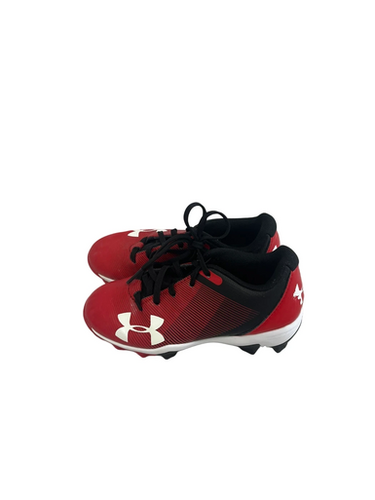 Used Under Armour LEADOFF BB/SB Cleats Black And Red Youth 12.0 11692-S000141867