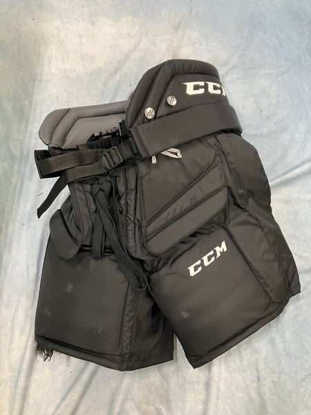 Black Junior Medium CCM Premier R1.5 Hockey Goalie Pants (Used)