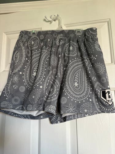 Baseball Lifestyle 101 Gray paisley shorts (Used)