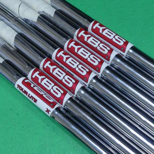 KBS Tour Lite .355 Extra Stiff Pulled Steel Iron Shafts SET OF 7