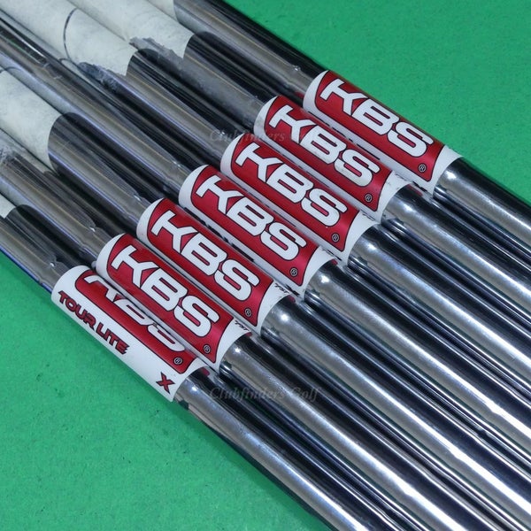 KBS Tour Lite .355 Extra Stiff Pulled Steel Iron Shafts SET OF 7